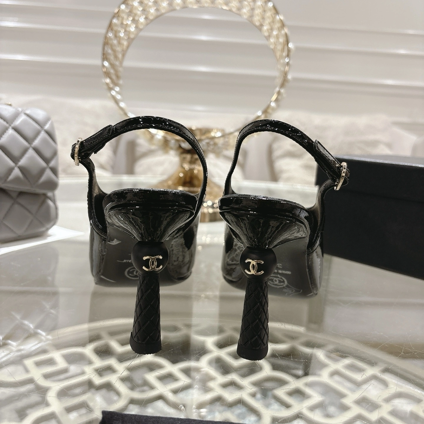COCO-- 3h1958 G46538-B20968-94305 cowhide Heel height ：8.5cm item:E-X541I2410